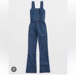 American Eagle Outfitters Blue Denim Jumpsuit